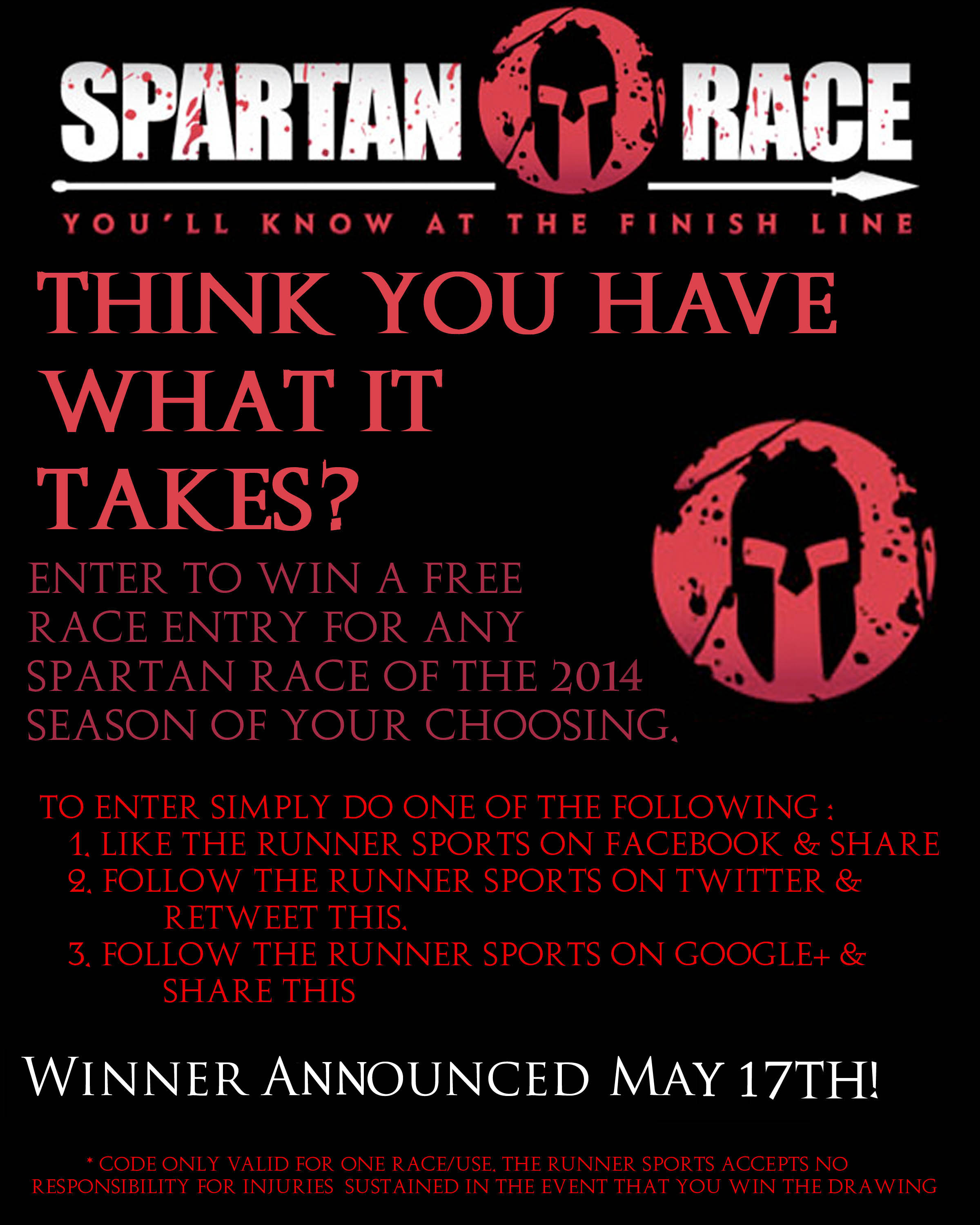 Spartan Race Drawing May 2014